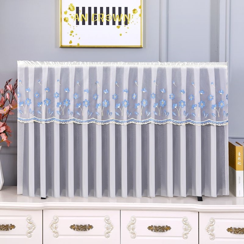 电视机防尘罩套台式壁挂式电视罩新款液晶超薄75寸电视机套罩蕾丝