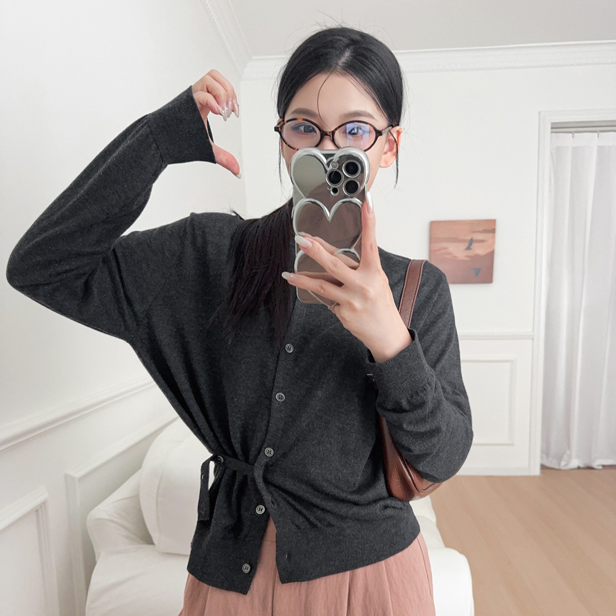 ARK25秋冬新款羊毛圆领长袖开衫