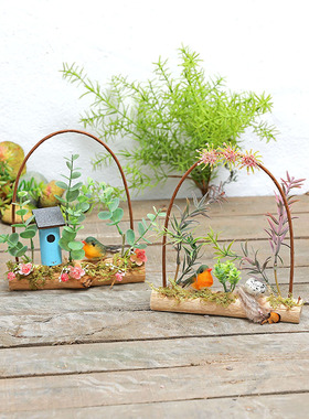幼儿园环创墙上墙壁挂件挂饰创意环境自I然角绿植田园风植物角装