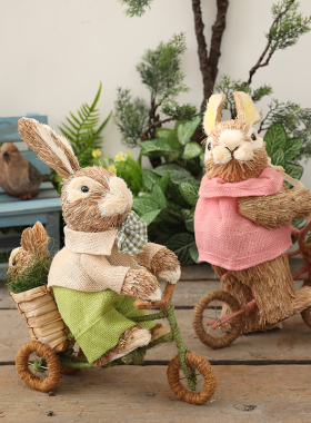 灵彩草编田园幼儿园造景