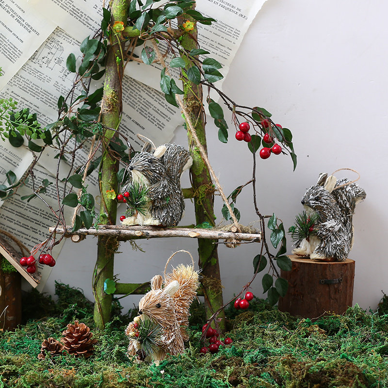 幼儿园自然角森系挂饰麻绳植物角环创材料墙面装饰环境创设布置