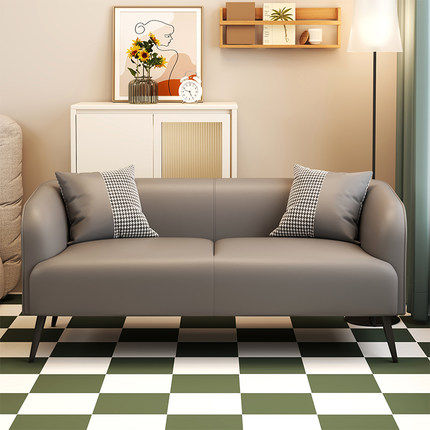 小户型沙发双人三人卧室小型简易窄版两人位2二人1米5不占空间的