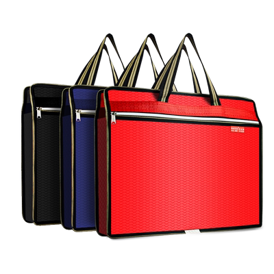 文件袋帆布包A4手提收纳拉链