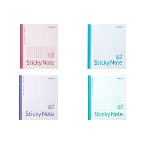 得力扩张贴便利贴可折叠笔记本扩页贴带横格便签学生用拓展页有粘性便签贴纸笔记补充贴便签纸简约ins风N次贴