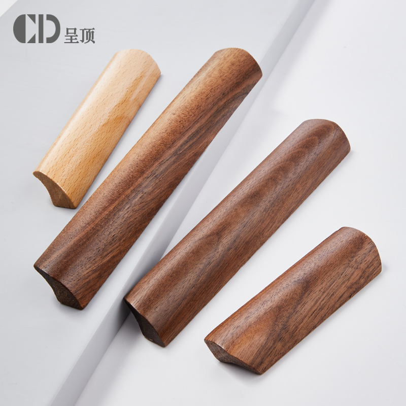 96mm胡桃木抽屉柜门拉手