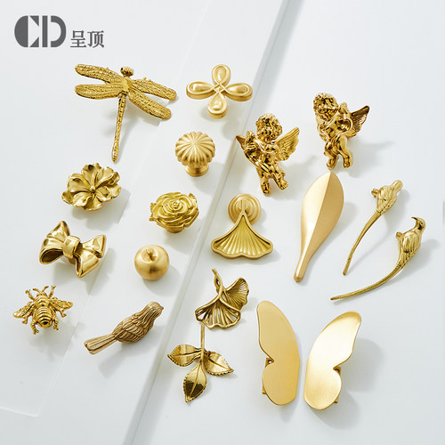 【小红书热推】黄铜柜门北欧拉手