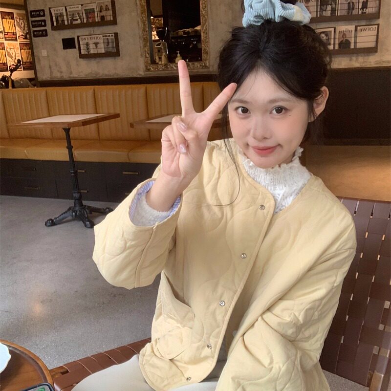 2026新款宽松显瘦轻薄棉服外套女