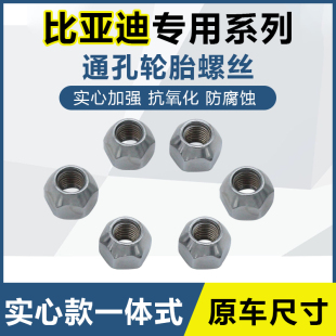 比亚迪E2E5F3F6G5G6L3S2秦思锐速锐唐宋元 S6S7E6M6轮胎螺丝轮毂帽