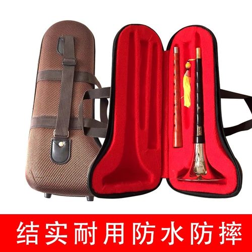 精制绒布精品唢呐盒加厚海绵层