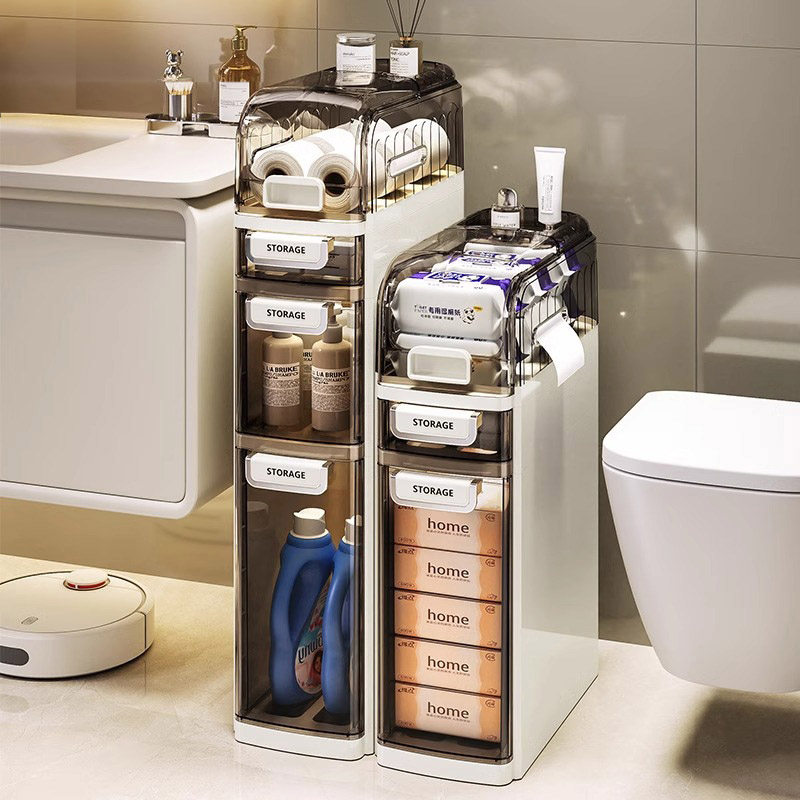 卫生间夹缝收纳柜抽屉式厕所窄缝储物柜塑料浴室超窄缝隙柜侧边柜,收纳整理,整理架/置物架/收纳架,淘宝优惠券,粉丝福利购,淘宝优惠卷
