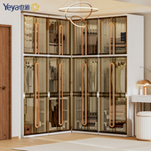 也雅简易衣柜家用卧室衣橱收纳柜出租房用成人搬家塑料加厚组装 柜