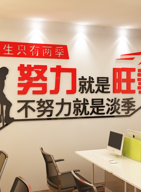 亚克力企业文化墙团队装饰贴画
