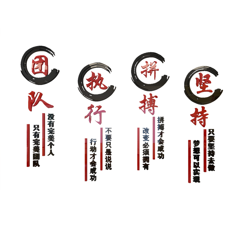 文化墙面布置字画办公室装饰贴纸