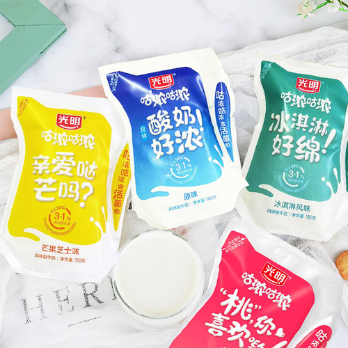 光明咕浓浓缩酸奶芒果180g*10袋