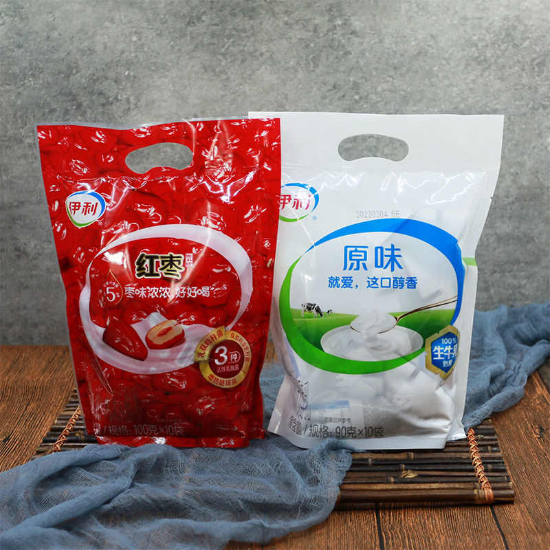 伊利红枣酸奶 袋装100g/袋 大包营养早餐发酵乳整包,咖啡/麦片/冲饮,低温奶,淘宝优惠券,粉丝福利购,淘宝优惠卷