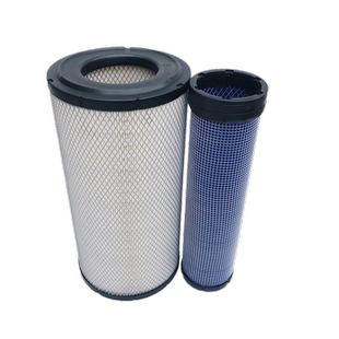 适用K2041工程车小松PC200-7挖掘机600-185-3110空气滤芯滤清器格