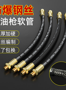 钢丝防爆黄油枪软管气/电/手动