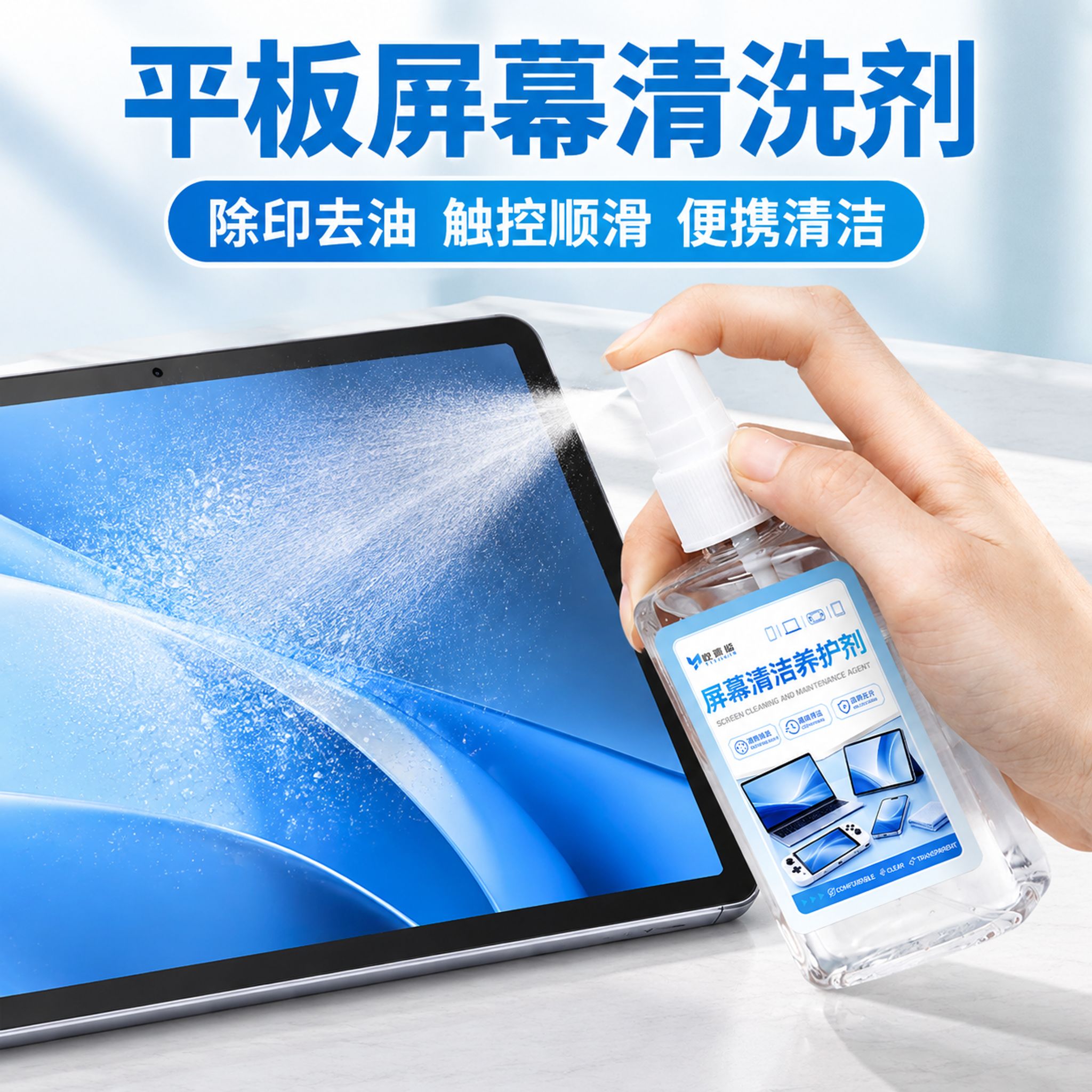 平板屏幕专用清洗剂OLED显示器除尘去指纹手机电视去油去污清洁剂图片