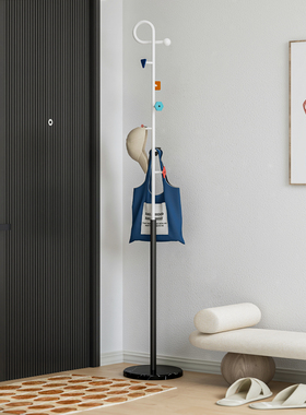 顾得卧室床边放衣服架子室内落地挂衣架不占空间简易金属立式衣架