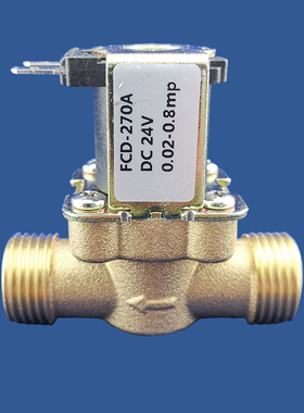 以赛4分铜电磁阀DC12VDC24VAC220V进水阀放水阀常开常闭电磁控制