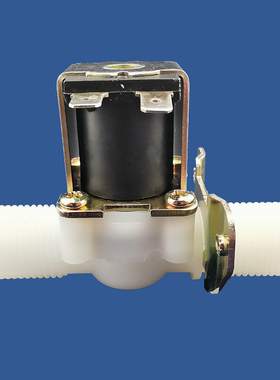 以赛塑料4分电磁阀12V24V110V220V常闭常开电磁水阀先导阀直开阀