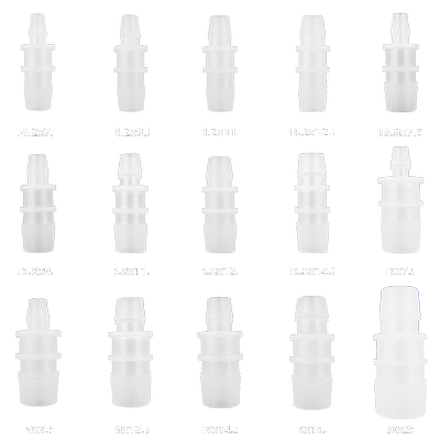 以赛塑料接头直通变径宝塔接头胶管软管水管二通PP材料转接头