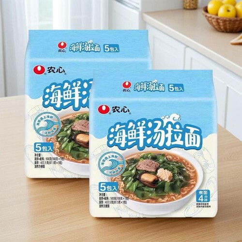 【新口味】农心海鲜汤拉面方便面袋面面煮面夜宵懒人团建速食