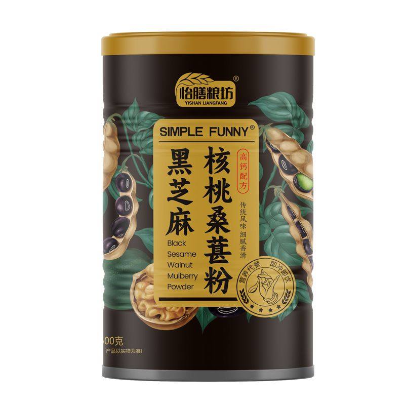 黑芝麻核桃桑葚粉黑豆粉
