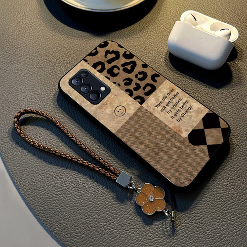 适用opporeno5布纹创意保护套