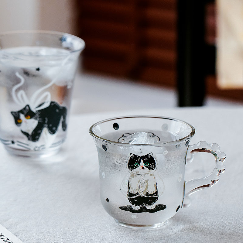 西比尔创意玻璃杯咖啡杯碟家用早餐杯牛奶杯甜品冰淇淋杯高颜值,餐饮具,玻璃杯,淘宝优惠券,粉丝福利购,淘宝优惠卷