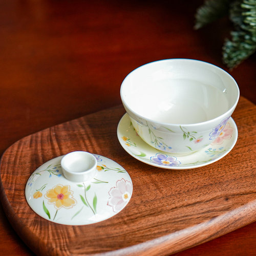西比尔陶瓷盖碗敬茶碗茶具