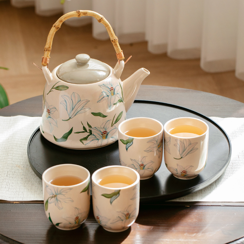西比尔轻奢陶瓷泡茶壶茶杯套装