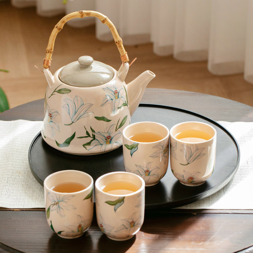 西比尔轻奢陶瓷泡茶壶茶杯套装