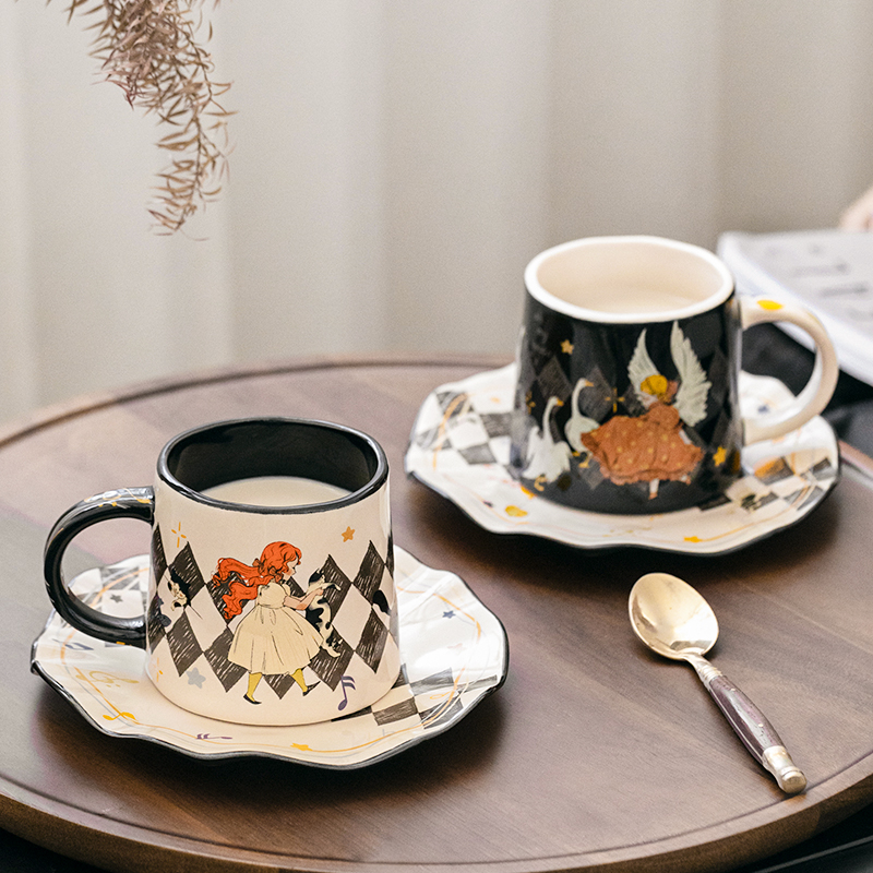 西比尔轻奢高颜值咖啡杯碟茶杯