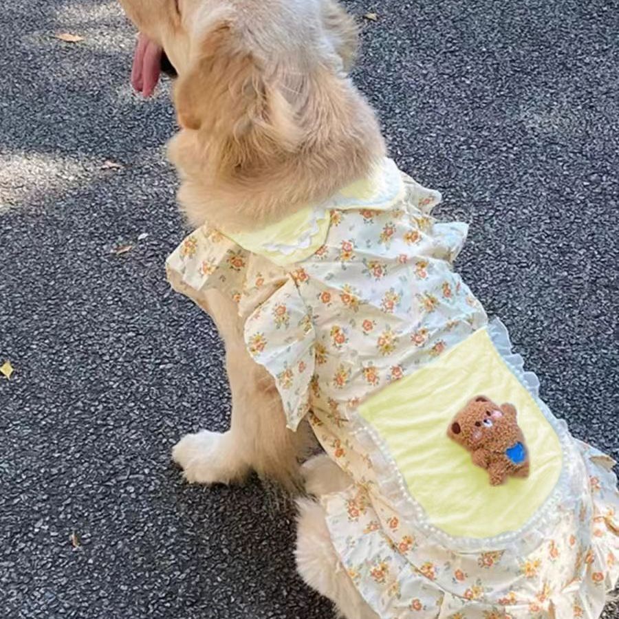 宠物狗狗衣服春夏款猫咪碎花