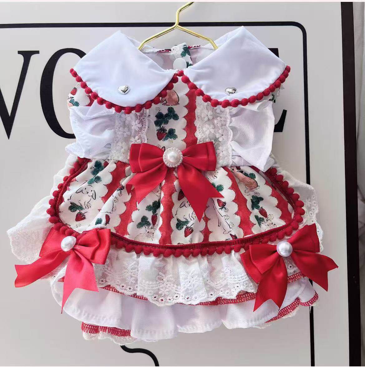 宠物狗狗衣服春夏款猫咪公主风连衣裙泰迪比熊小型犬宠物衣服裙子