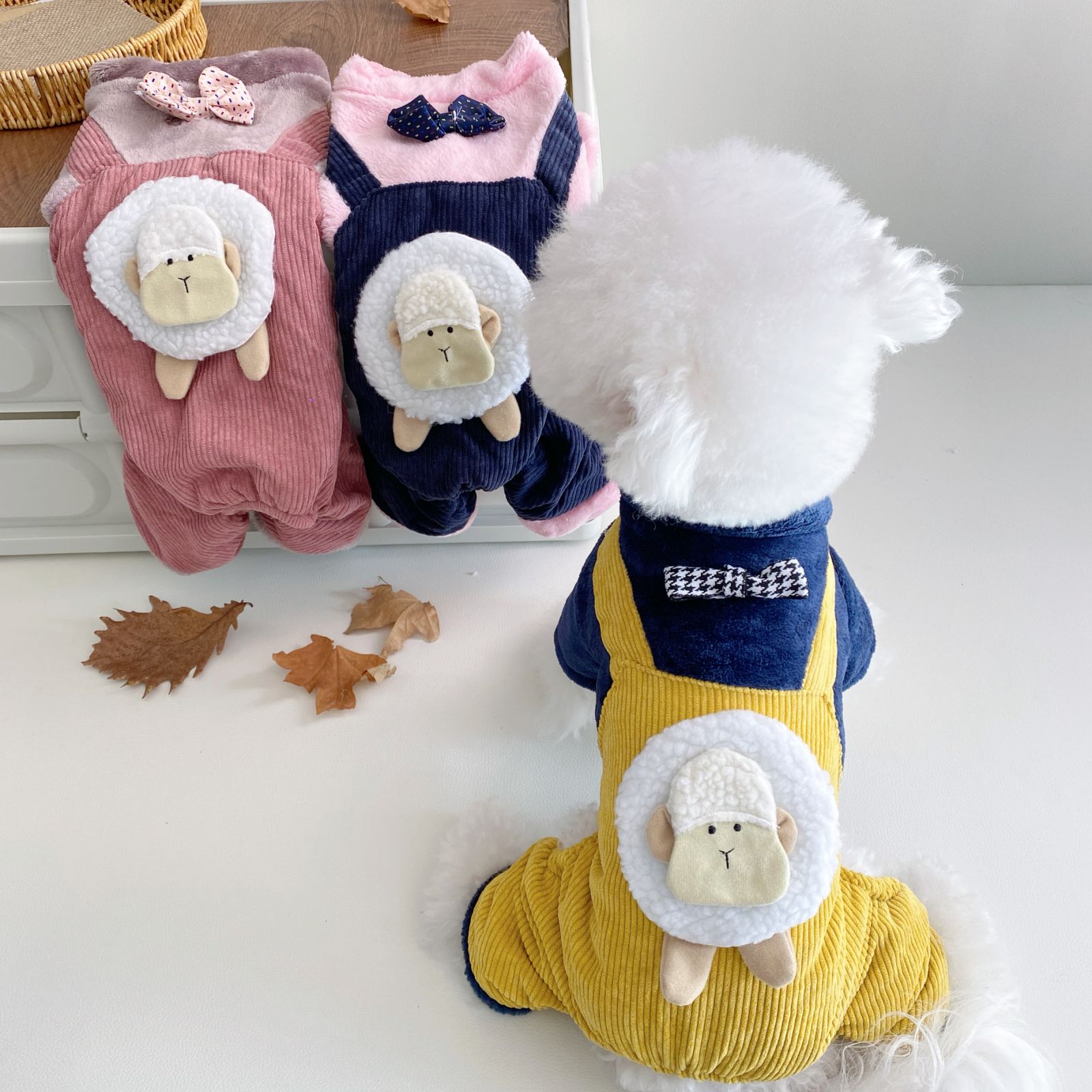 加厚秋冬四脚比熊狗狗贵宾