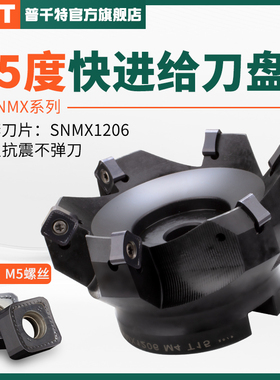 PQT快进给铣刀盘45度面铣重型粗加工平面切削 SNEU1205 SNMX1206