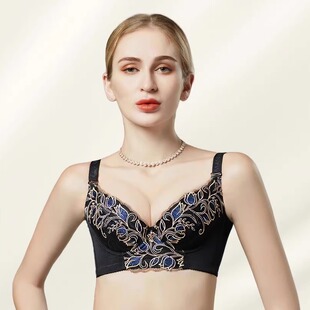 婷曼逸婷二代舒语短文胸有钢圈正品聚拢防外扩下垂调整型胸罩内衣