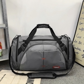 大容量男士 旅行包手提鞋 位行李包轻便健身包运动包单肩登机旅游包