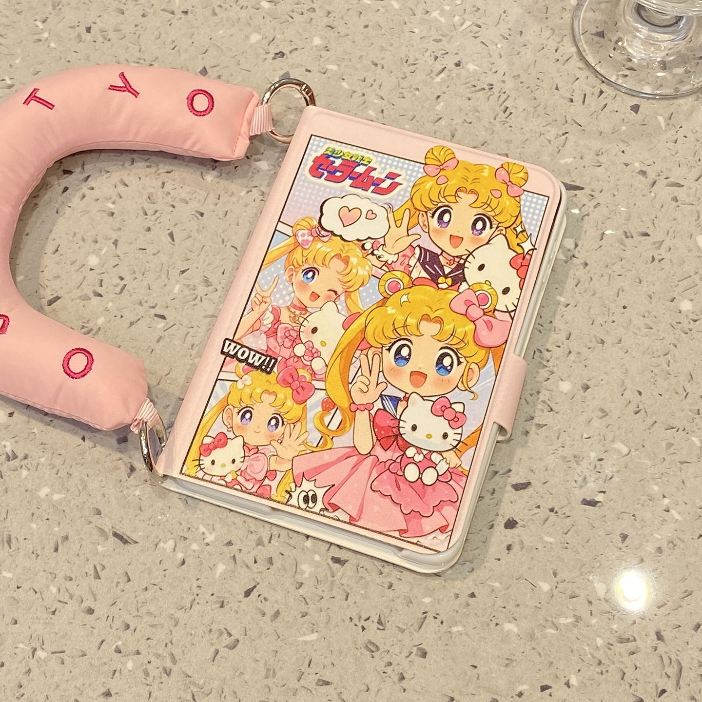 【每日新品】可爱美少女笔记本适用华为purax手机壳Pocket2小米mixflip斜跨挂绳pura折叠屏x三星zflip7典藏版