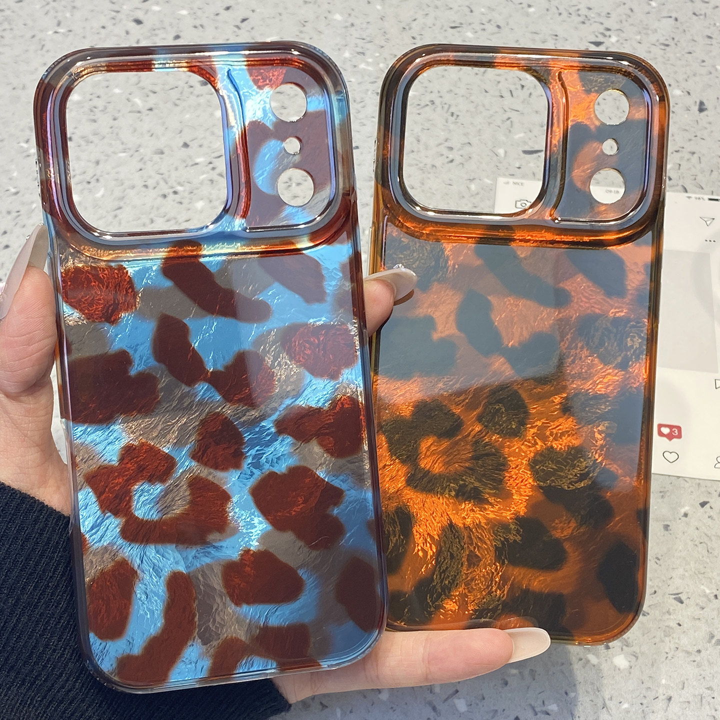 日韩复古美拉德豹纹适用于苹果15手机壳iphone16保护套14全包13防摔新款17promax高级感16pro小众max手机套潮