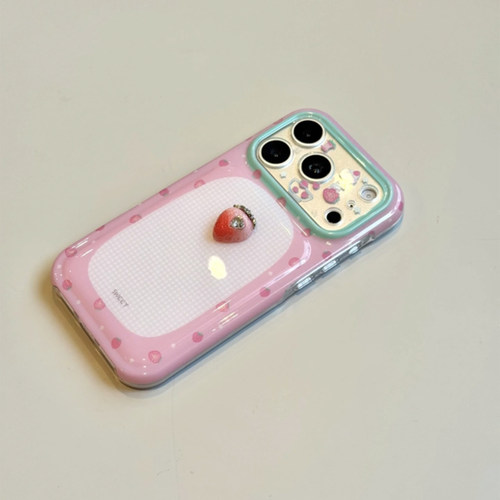 少女心可爱立体草莓适用于苹果17promax手机壳iphone16pro保护套15新款max高级感小众款超好看女全包防摔超火