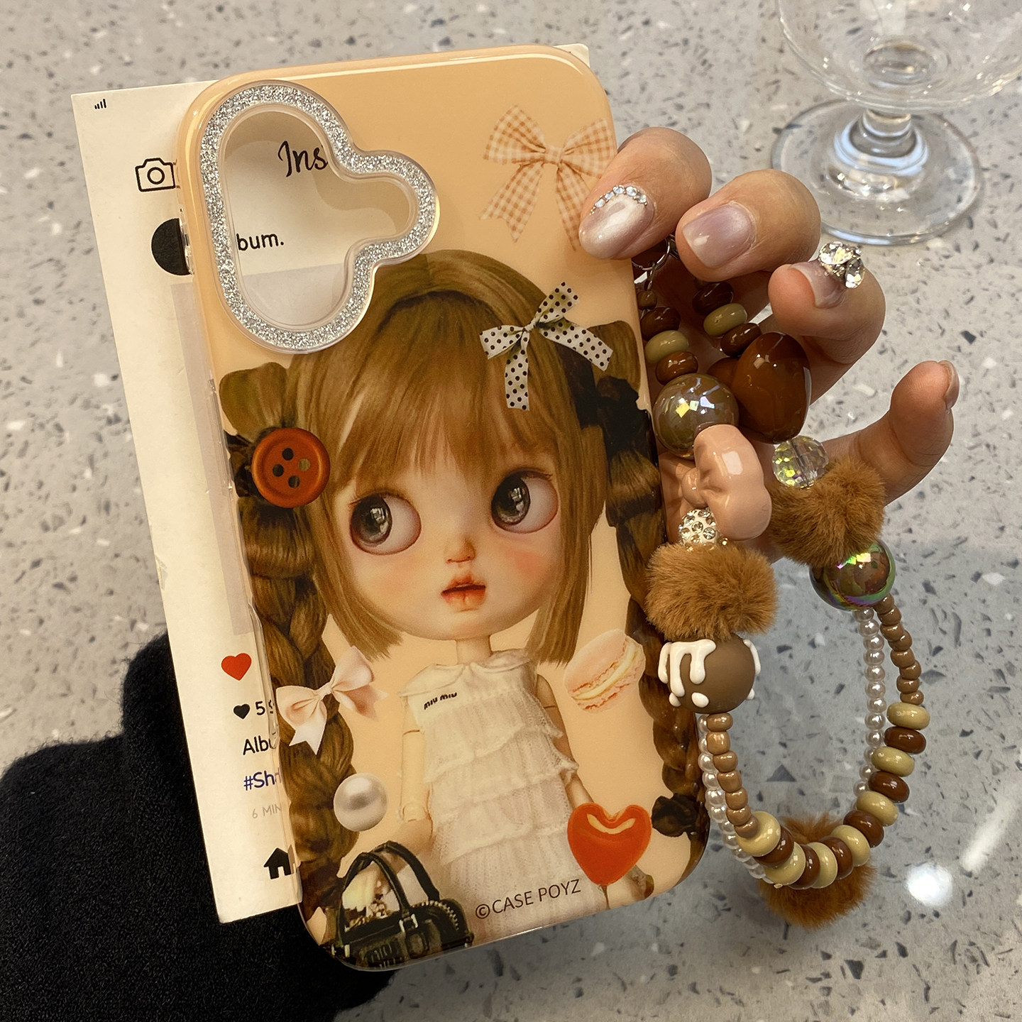 ins个性可爱辫子芭比娃娃女孩适用于iphone16手机壳苹果1