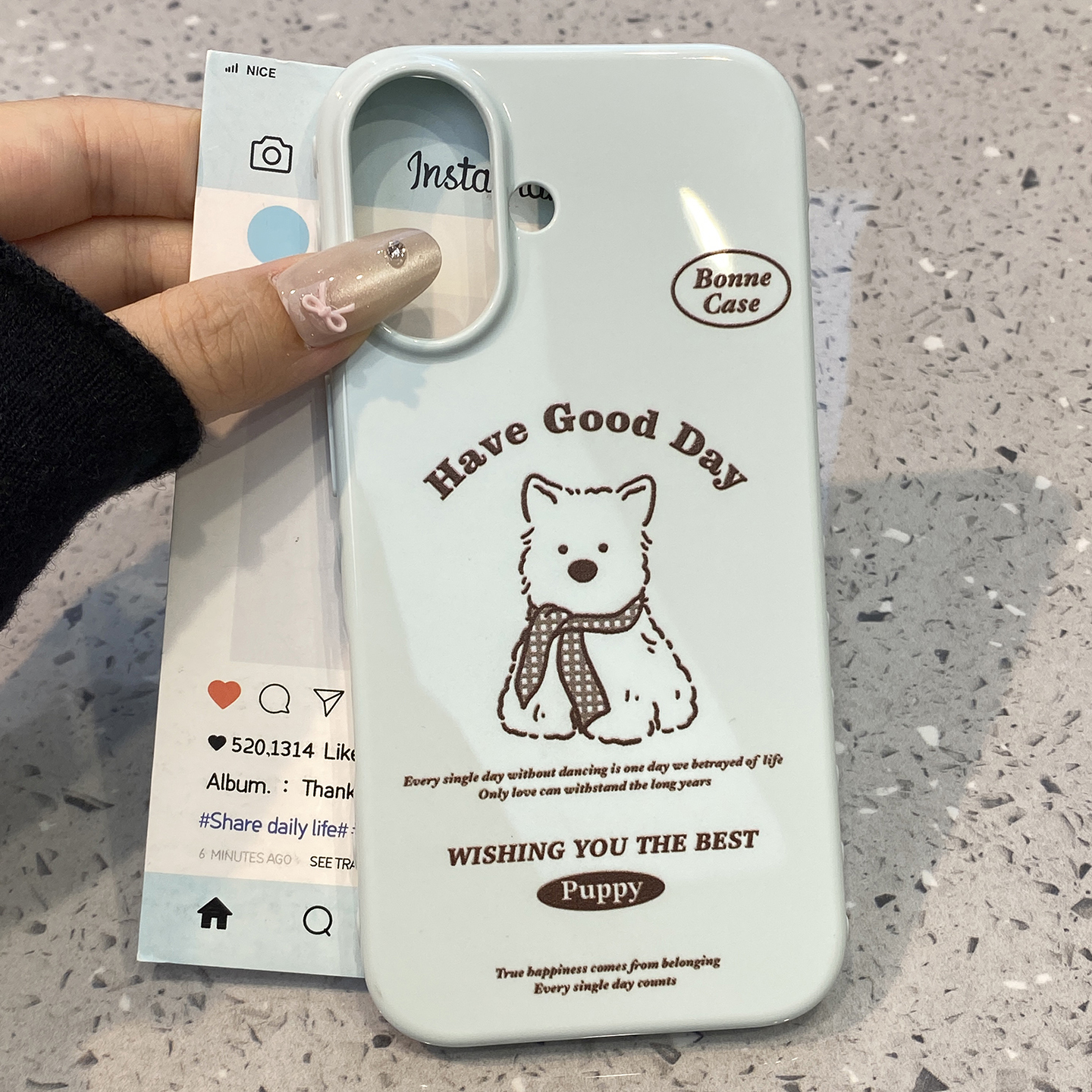 可爱英伦风蓝色西高地小狗适用于iphone17promax手机壳苹果16保护套14全包13硅胶12新款15pro网红max外壳air