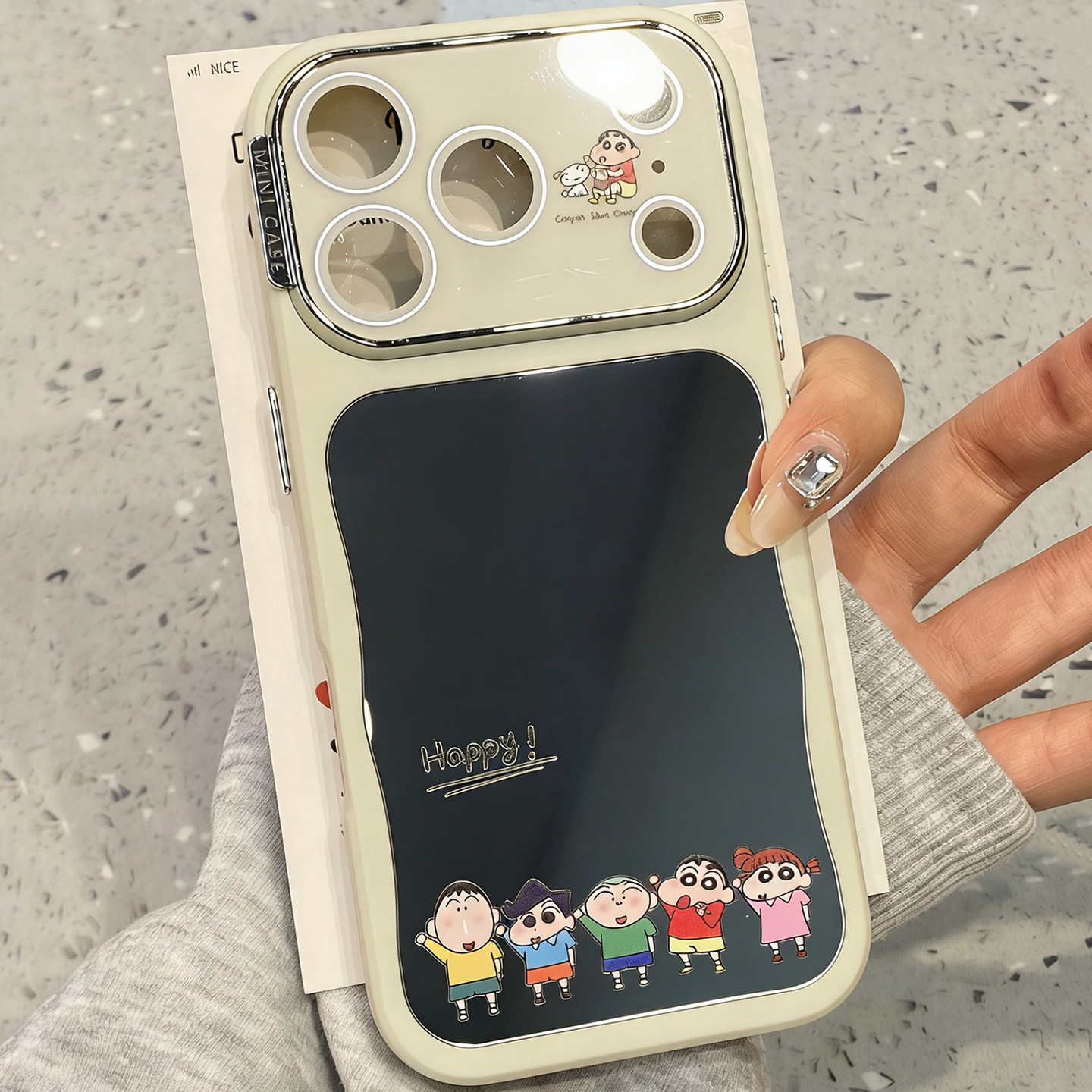 趣味卡通可爱镜面蜡笔小新适用于苹果17promax手机壳iphone16保护套14全包小众新款15pro高级感max创意手机套,3C数码配件,手机保护套/壳,淘宝优惠券,粉丝福利购,淘宝优惠卷