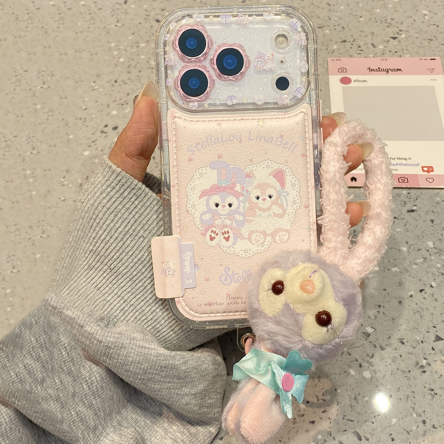 甜美ins少女心可爱玲娜贝儿星黛露适用于iphone17promax手机壳苹果16保护套14带挂绳13新款15pro女max手机套