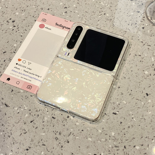 高级感贝壳纹适用华为purax手机壳Pocket2小米mixflip2外壳pura折叠屏x三星zflip7典藏版6简约5保护套高级感