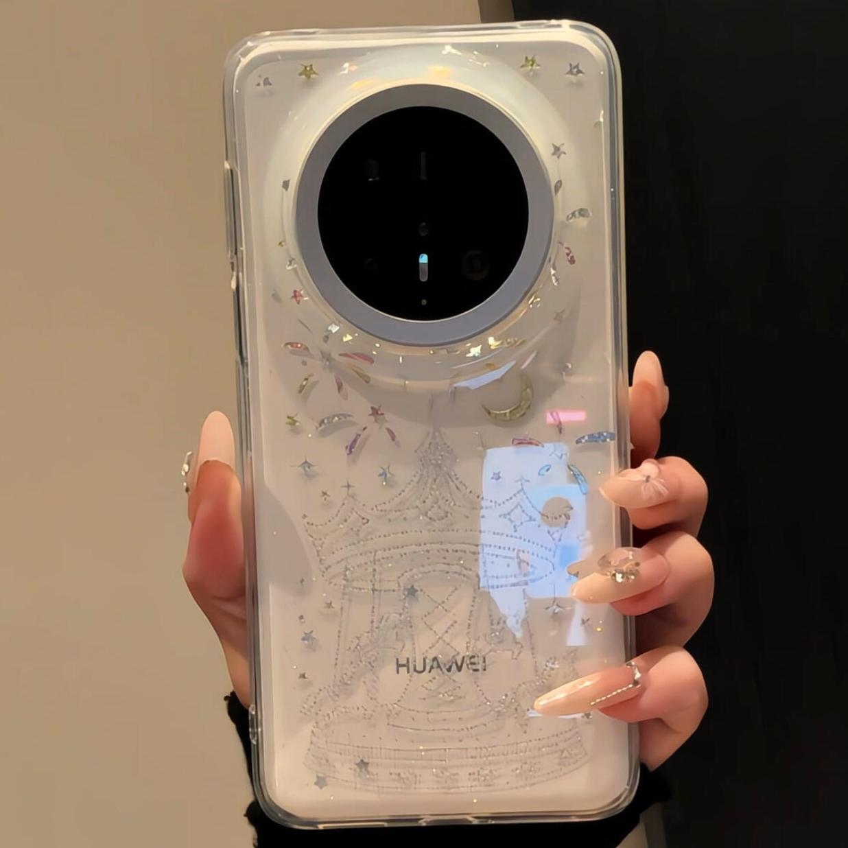 【每日新品】高级感旋转烟花木马适用华为mate70pro手机壳mate60pro新款pura80外壳pura70p高级感p70透明超火