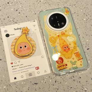 可爱卡通星星人磁吸支架适用华为mate70pro手机壳mate60pro保护套新款 pura80外壳pura70p高级感全包防摔超火